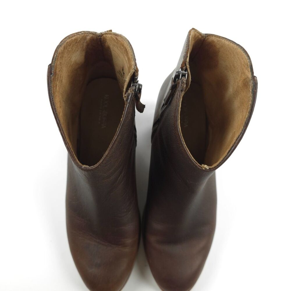 UGG Koolaburra Notela Ankle Bootie Leather Block Heel Elevated Western Boho 8 - Picture 8 of 11